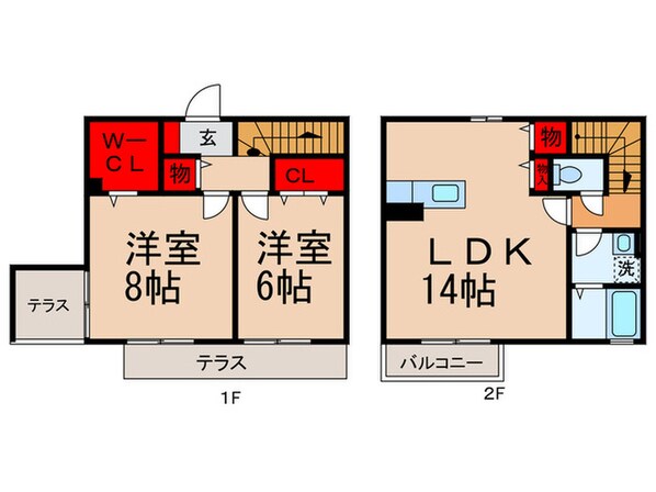 グランチノ学園町の物件間取画像